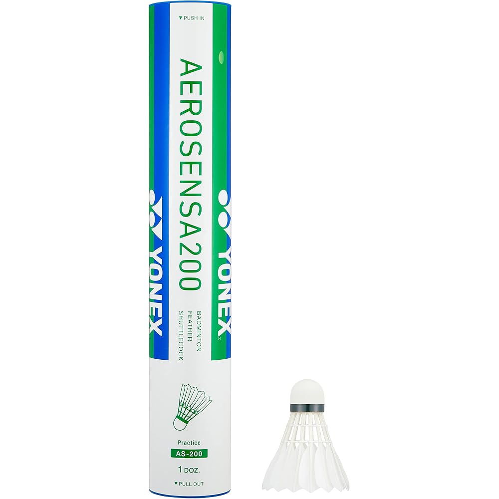 YONEX Aero Sensor 200 Badminton Shuttlecocks 12 Pack Temperature Indicator 22-28°C