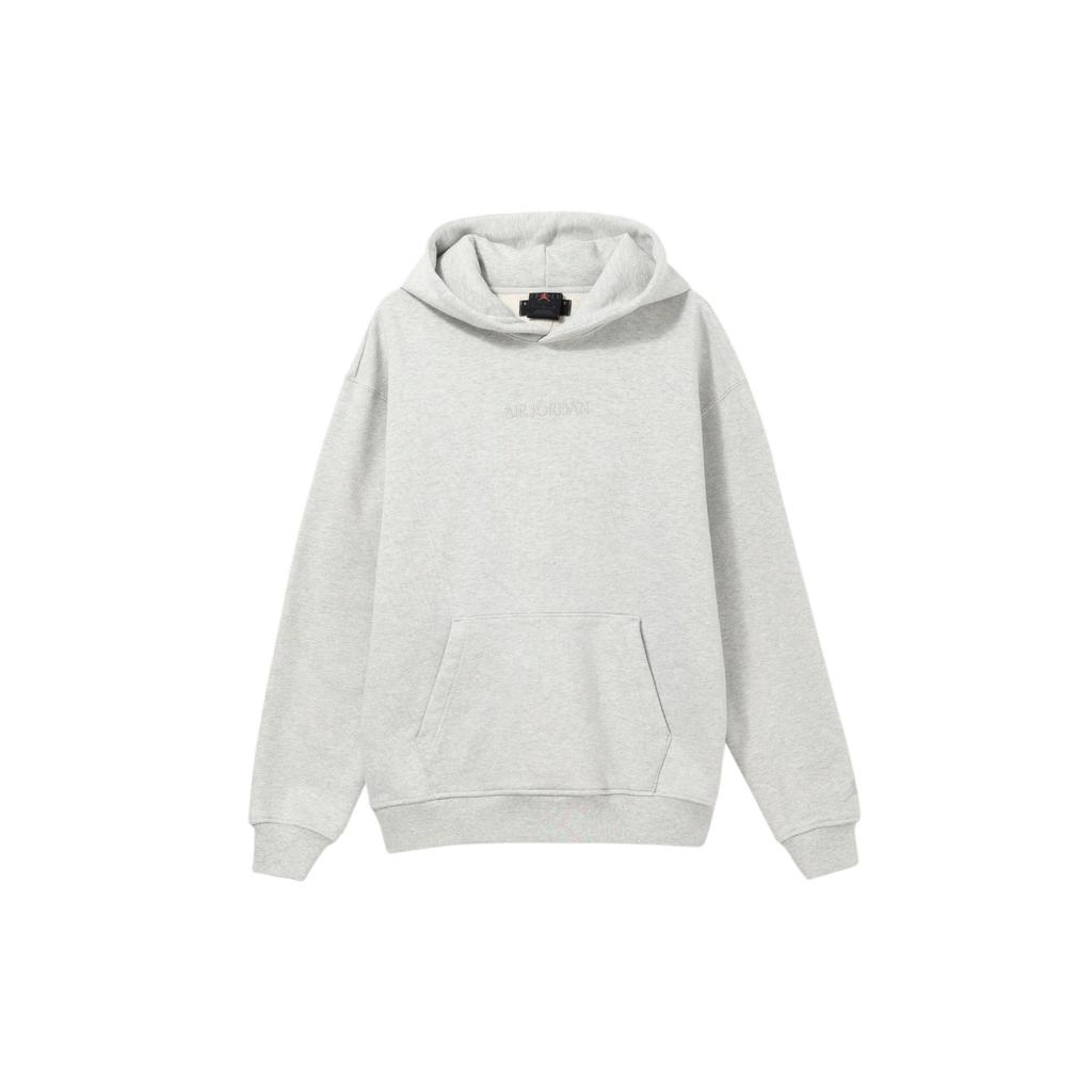 Jordan Wordmark Collaboration Pure Logo Embroidery Hoodie Long Sleeve Men Tops Gray FJ1967-050