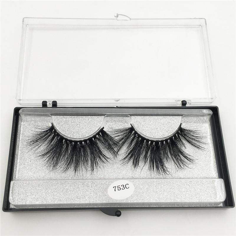RED SIREN 1 Paar Wimpern Großhandel 100% Nerzhaar Falsche Wimpern Handgemacht 25mm Wimpern Dramatisch Dick Lang 3D Nerz Wimpern Make-up
