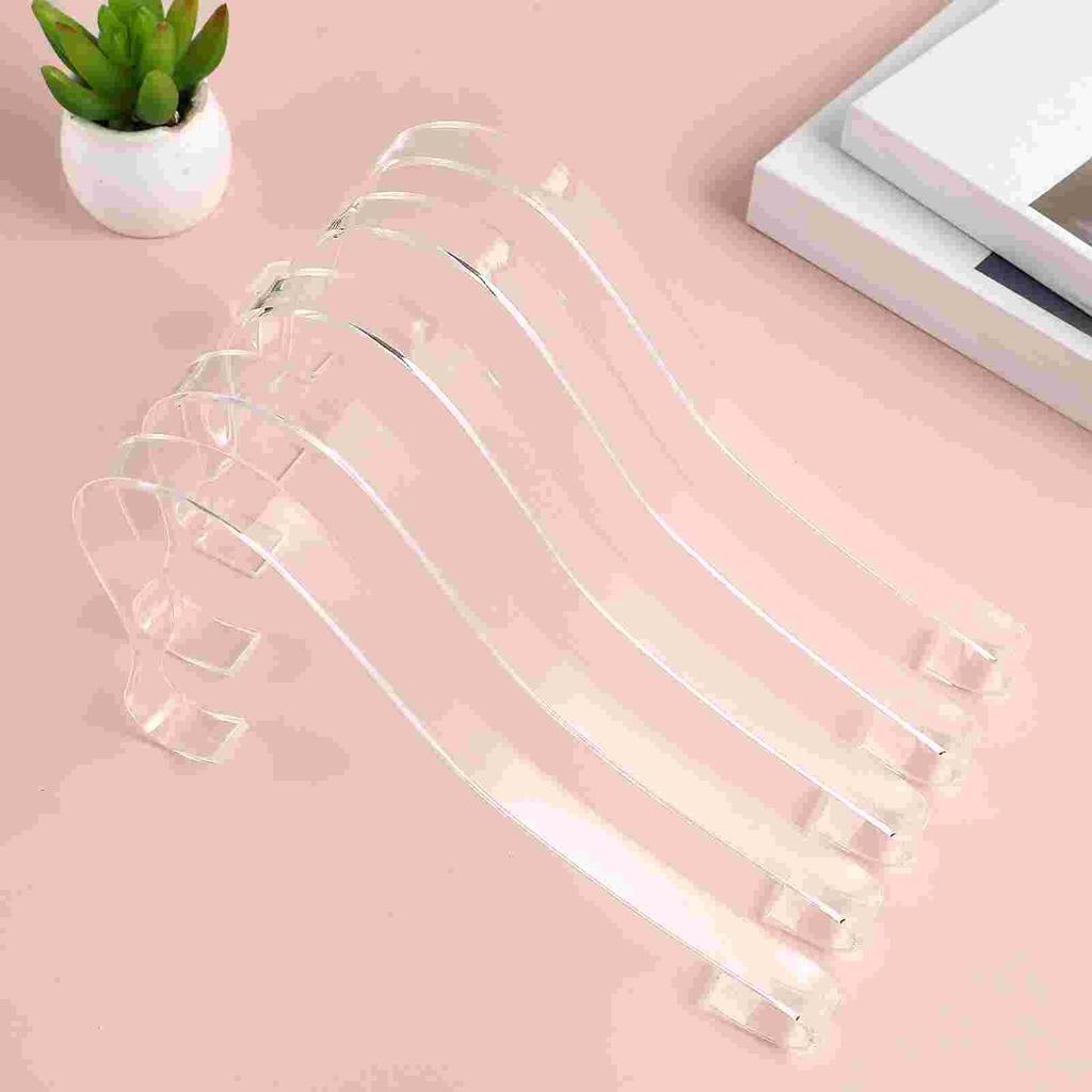 10 Pcs Shoe Acrylic Racks Woman House Slippers for Men Heels Plastic Shoes Support