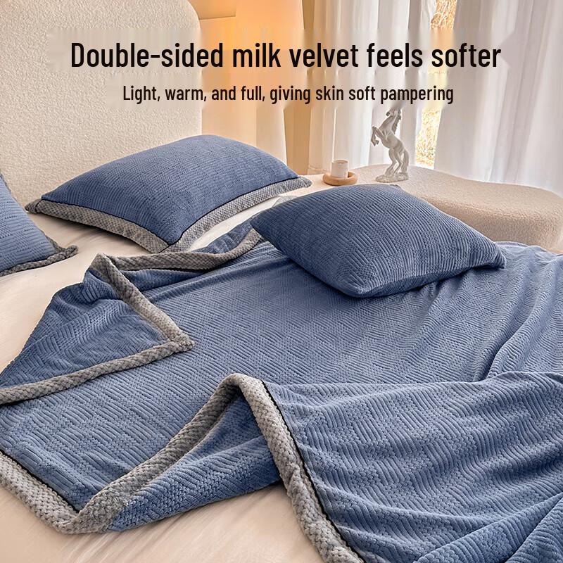 Silná mléčná sametová flanelová deka