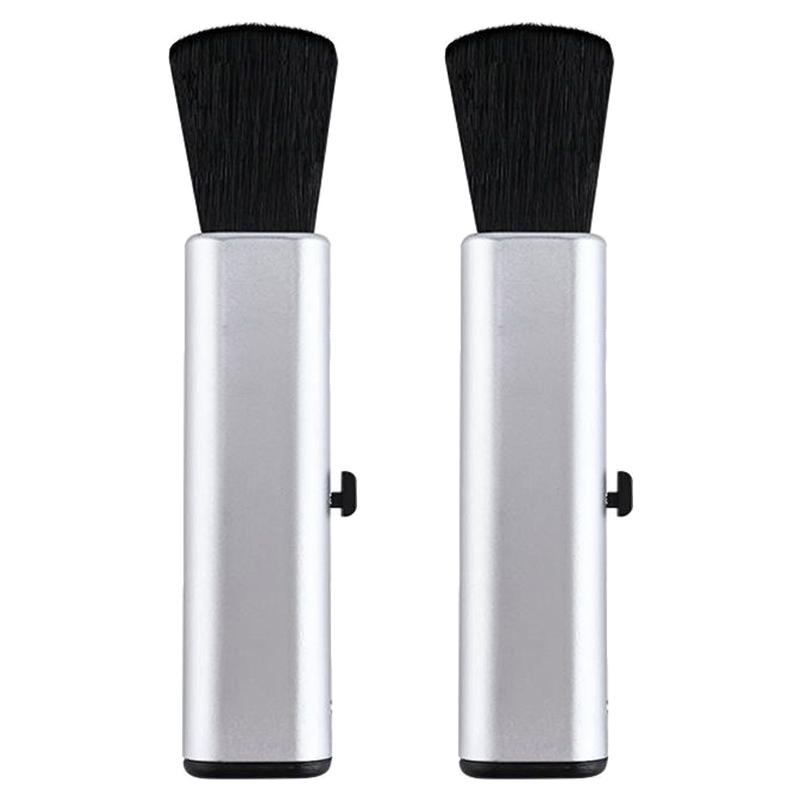 2-1pcs Car Detail Cleaning Brushes for Interior Dashboard Air Conditioner PC Keyboard Clean Soft Wool Retractable Brush Tools