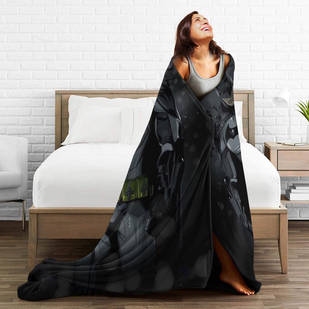 The Dark Knight Blankets Batmans Flannel Awesome Warm Throw Blanket for Coverlet Textile Decor,