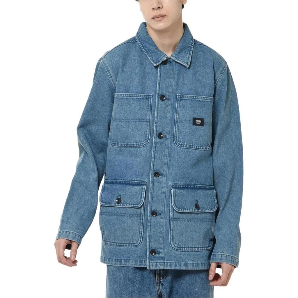 Vans Jackets Men's Blue Lapel Moderate Workwear (Unisex) Jackets VN0008FXCDX