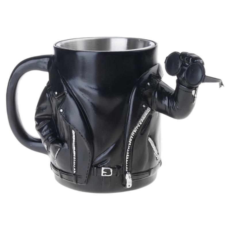 

Elegant Motorcycle Inspires Resin Mug With Ergonomic Handle Big Capacity Cup Drinkware For Hot Drink 1