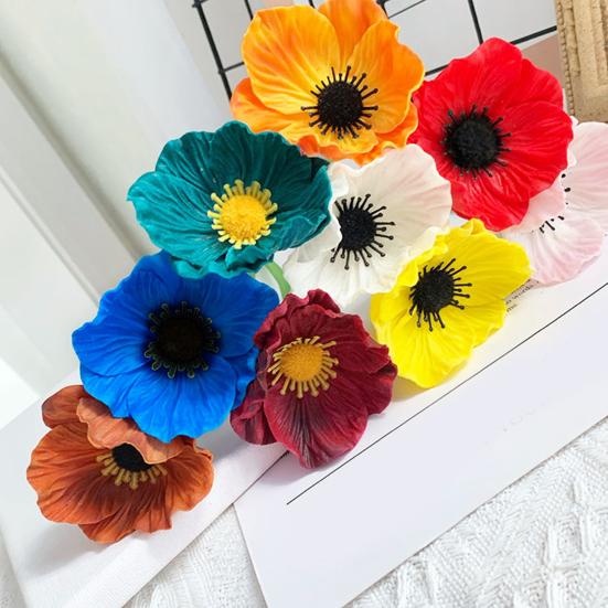 Künstliche Blume Fake PU Blumiger Stiel Real Touch Kunstseide Blumenstrauß für Hochzeitsfeier Dekoration Blumengestecke Haus Tischmittelstücke