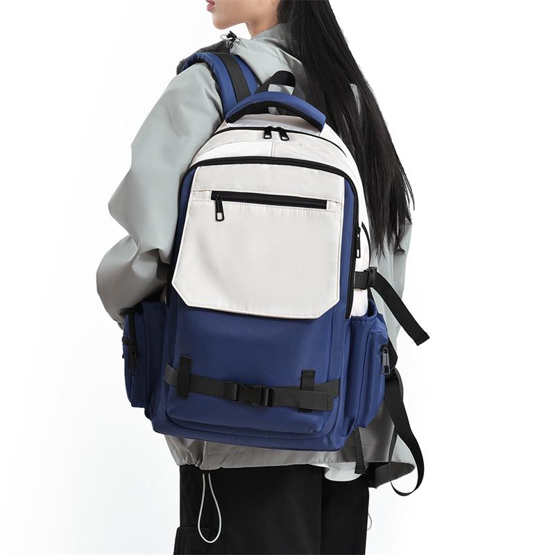 Large Capacity Backpack Junior High School Student Schoolbag Unisex Computer Bag Travel Backpack
