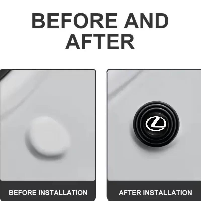 Car Door Trunk Shock Absorbing Anti-Noise Sticker For Lexus IS250 IS200 CT200h GS300 LS430 RX450h LX570 IS300 ES300h