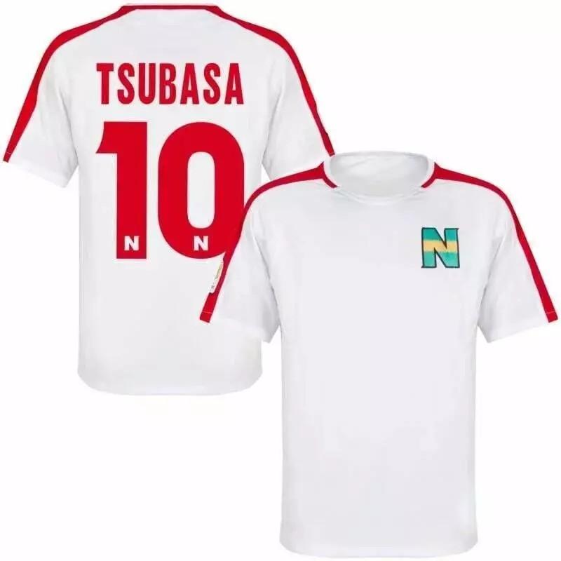 

Tsubasa Atom Hutton Japan Cartoon Animation Anime Football Soccer Red T-Shirt Jersey Print Sport Vintage Short Sleeve Uniform Cosplay Unisex Men Women XS