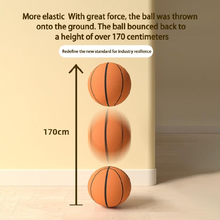 Soft Squeezable Sport Ball Noiseless Indoor Basketball Motor Skills Training Toy For Indoor Outdoor Play Enduring