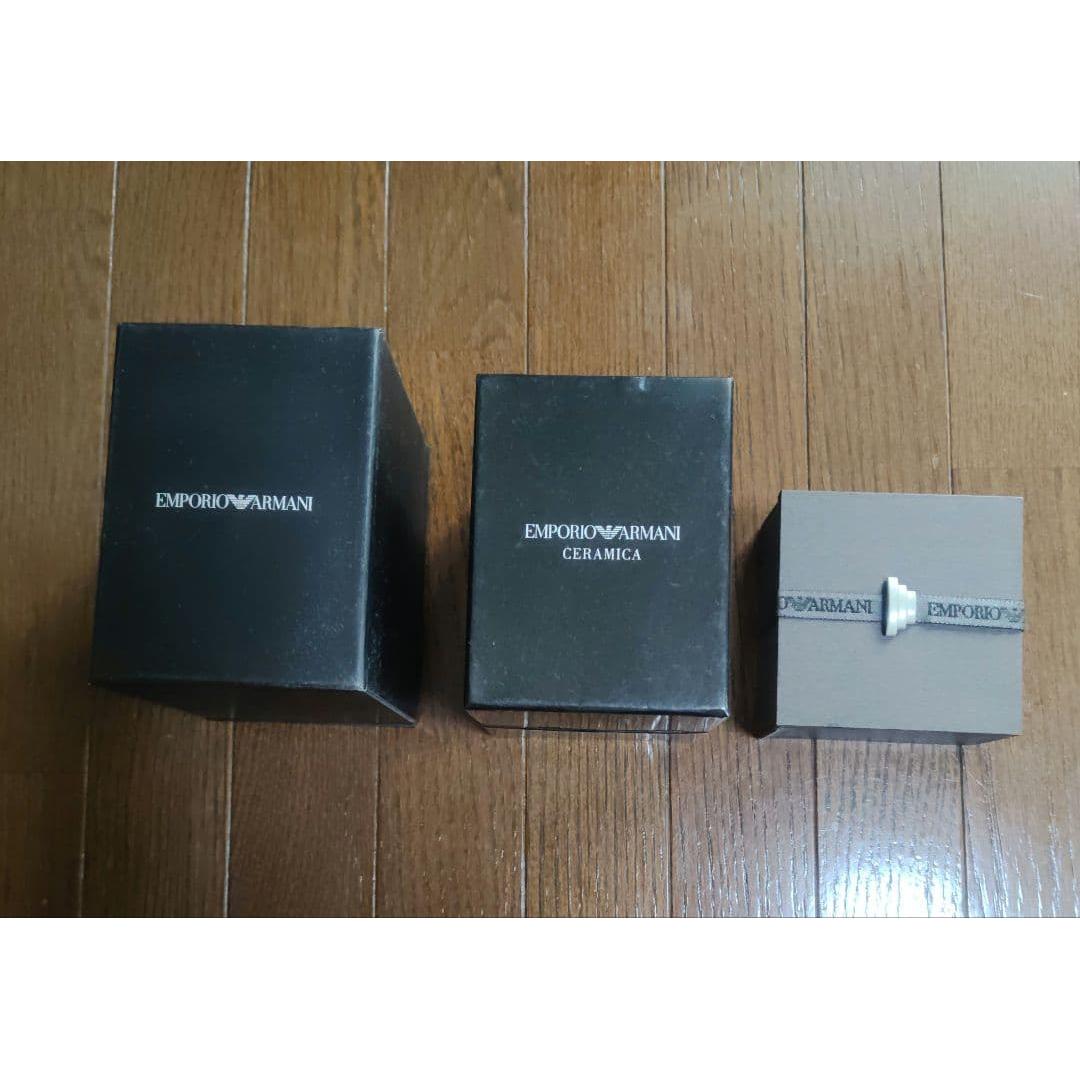Used EMPORIO ARMANI CERAMICA chronograph watch body 2 units