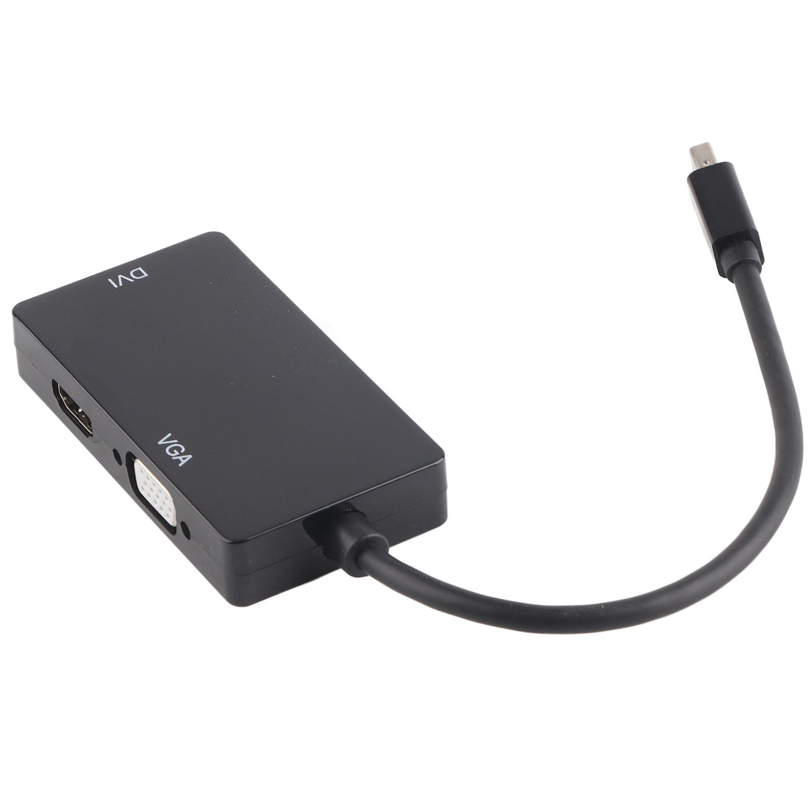 

Міні-адаптер Displayport 60 Гц 2,25 Гбіт/с VGA HD DVI Вихід Мідь ABS Міні DP Адаптер для Ноутбука ТБ Монітора Чорний чорний