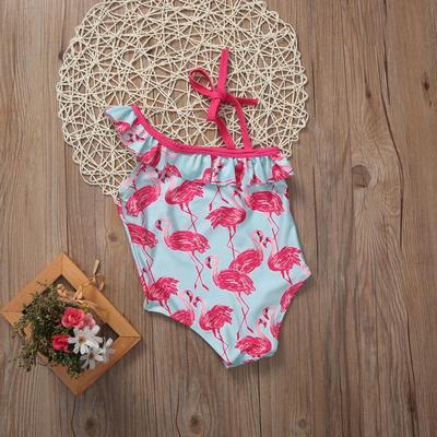 Baby Pudcoco Animal Pattern Bodysuit Baby Toddler Kids Baby Girl Swimwear Swimsuit Bathing Suit Swimming Beachwear 1-6 Years