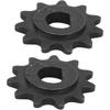 Socobeta T8f Sprocket 10t 2PCS 5x5x3 2PCS E Scooter Electric Sprocket Drive Pinion 11 Tooth Chain 25h High Motor Gear