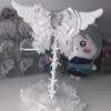 Nuevo Lindo Soporte para Auriculares con Alas de Ángel Personalizado con Lazo de Encaje Rosa Soporte para Auriculares Decoración de Escritorio Kawaii para Exhibición de Auriculares para Gaming