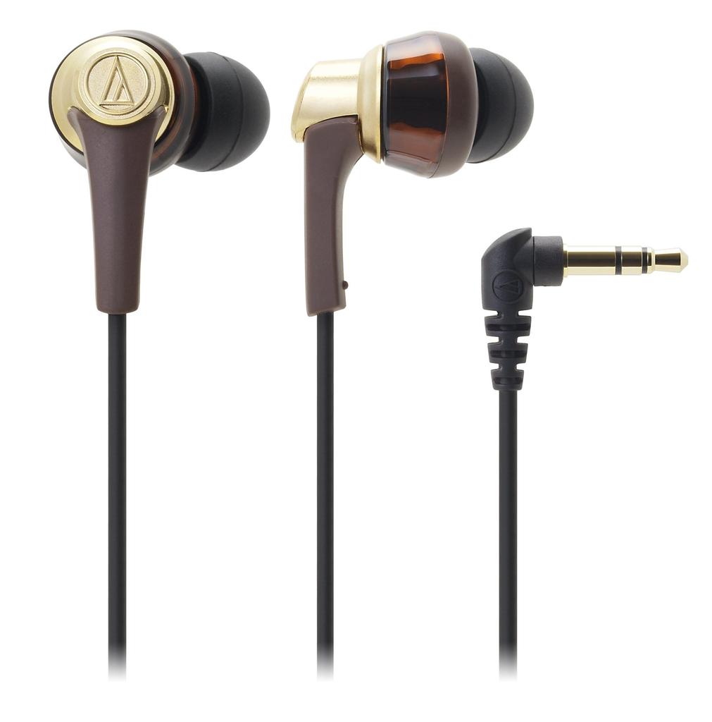Audio-Technica CKR Series In-Ear Earphones, Brown, ATH-CKR5 BW