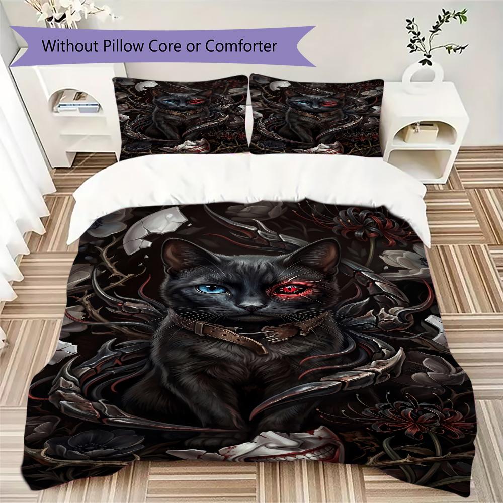 

Ghoul merchandise Pattern Bedding,Quilt Set Quilt Cover Pillowcase Home Birthday Gift (1 * duvet cover + 2 * pillowcase, without core) 135x200cm