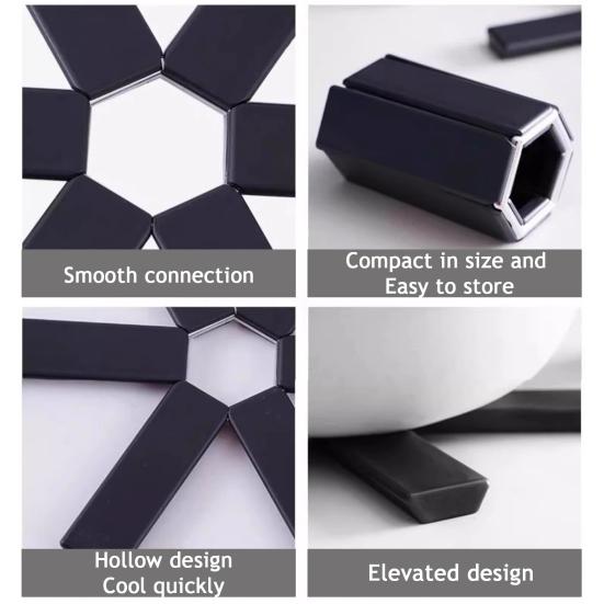 Kreativní skládací podložka odolná vůči teplu pro jídelní stůl, ochrana kuchyňské pracovní desky, prostorově úsporná ochranná podložka