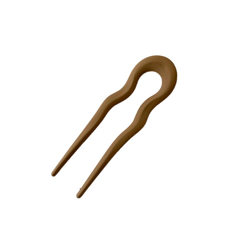 Matte U-Shaped Hairpin for Elegant Updo Styling