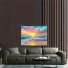 2D Pastel Sunset Beach Backdrop Ocean Photography Background
