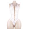 Night Princess Sexy Lingerie Solid Color Sling Deep V Backless Bodysuit