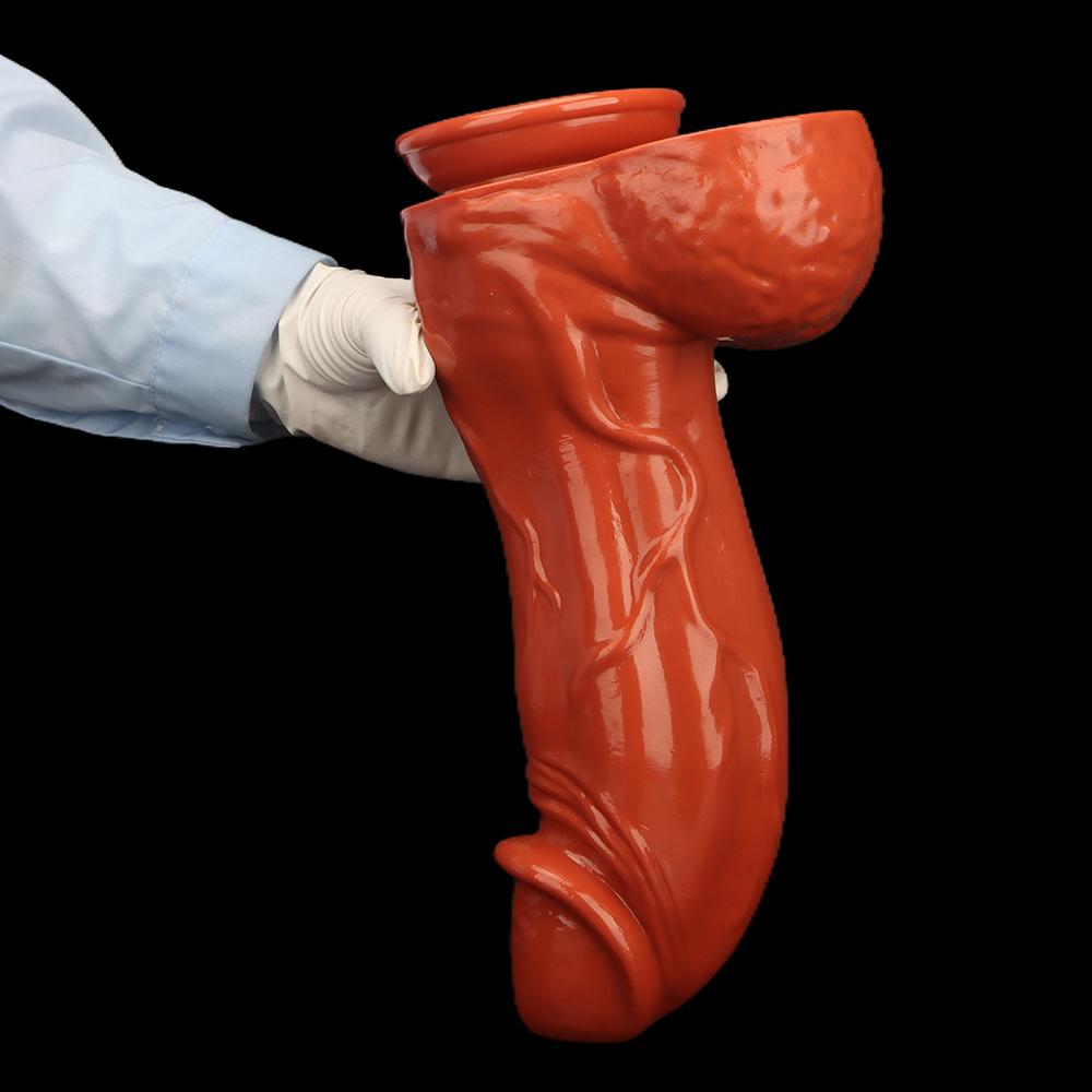 32.5*9cm Large PVC Dildo Butt Plug Sex Toy Masturbator Fisting Big Dick Strap On Cock Realistic Penis