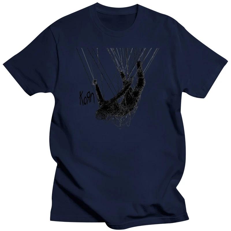American Singer Rock Band Korn Print Graphic T-shirt Summer Short Sleeve Tees Tops Streetwear Casual Pure Cotton T Shirts Men's