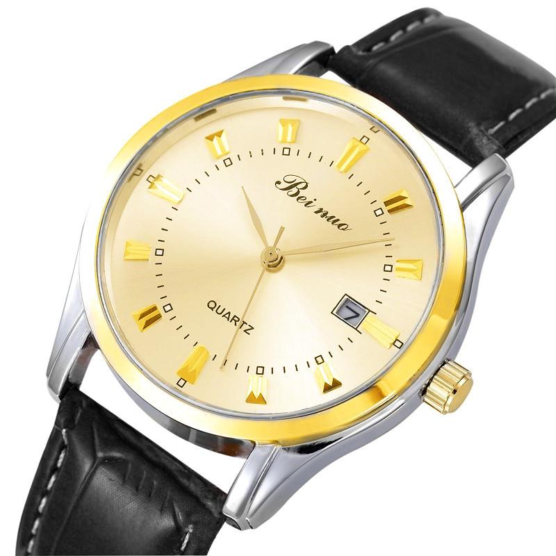 Top-Marke Herrenuhren Luxus Einfache Quarz-Armbanduhren für Männer Lederarmband Mode Business Männliche Uhr relogios masculino