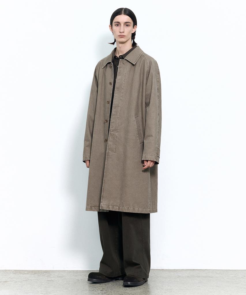 Insilence Washed Soutien Coat Ash Brown