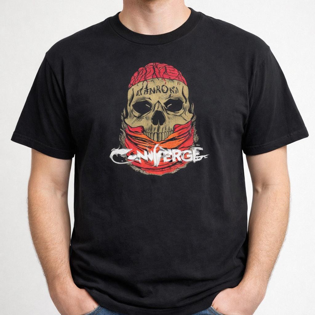 Vintage Skull Graphic Tee Black Punk Y2K Retro Music Style Shirt Unisex S-3XL S разноцветный