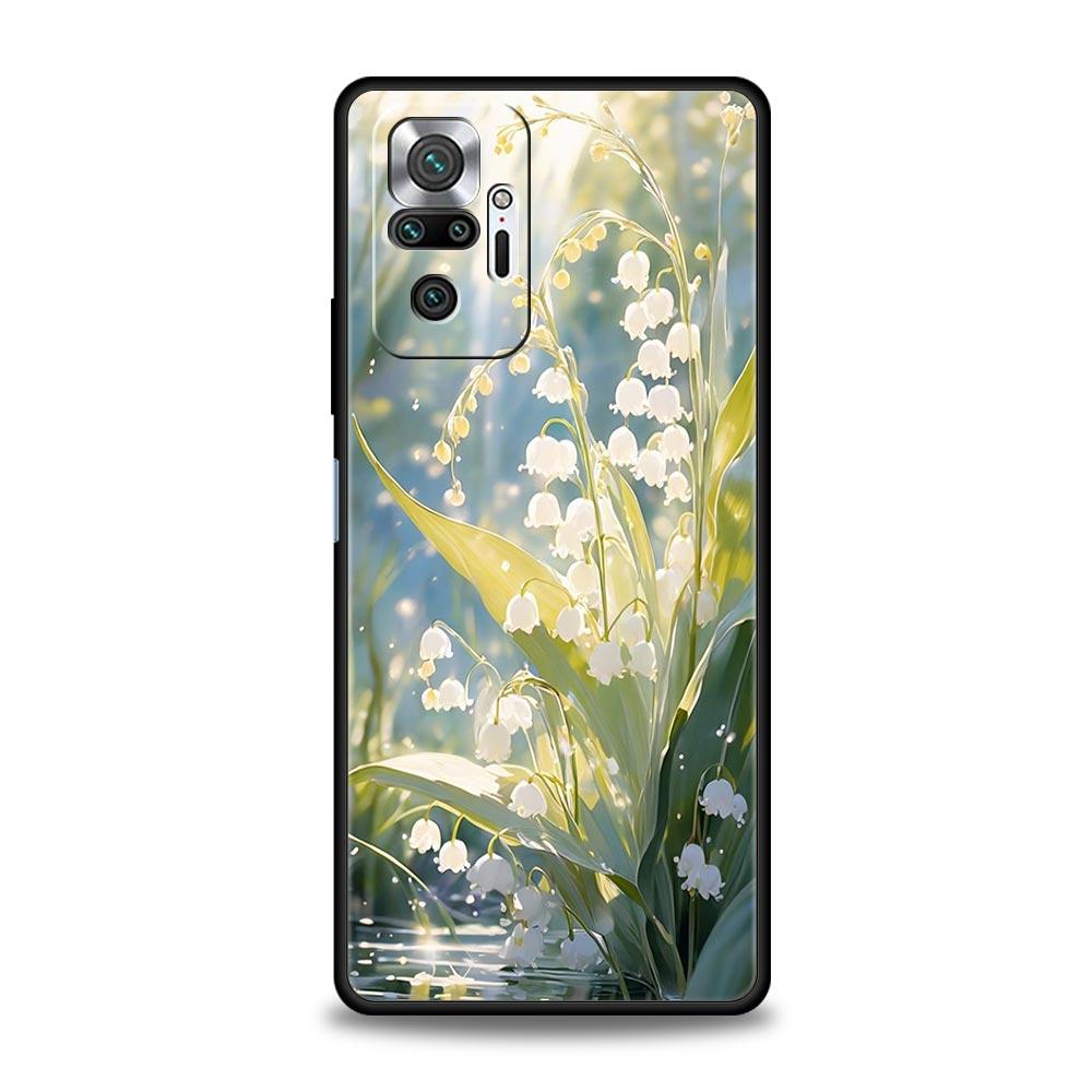 

Lily Of The Valley Clear Floral Phone Case Cover for Redmi 14C 10C Note 15 14 13 12 10 11 K40 Pro Plus Soft TPU Shockproof Capas Redmi 13C