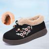 Winter Velvet Thickened Warm Middle-aged and Elderly Mother Shoes Women's Cotton Shoes Flat Non-slip