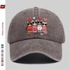 Pc Cat Print Baseball Cap with Heart Eyes Cool Cute Pet Style Printed Sun Hat Hunting Decor Hat Adjustable Strap MultiColo