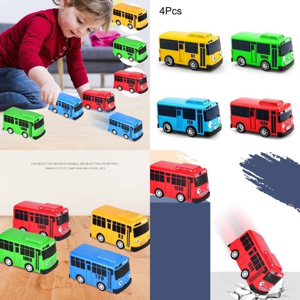 High-quality Mini Bus In Nine Colors With Working Doors Educational Toy Set