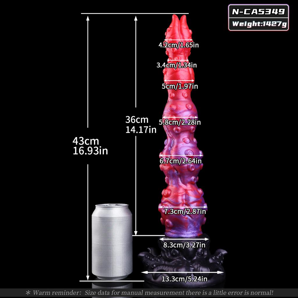 NNSX Big Dog Knot Dildo With Strong Suction Cup Anal Plug G-Spot & Prostate Stimulator Sex Toy for Male Female Pleasure