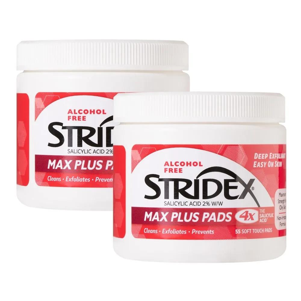 Max Plus Pads 55 Sheets x 2 Packs Pimple, Pore, Dead Skin Cell, Blackhead, Sebum Removal Cleansing Tissues