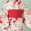 [KYOETSU] [Kyoetsu] Obi (sash), Heiko Obi, Adult, Wrinkle-resistant, Size 34, Women's (8. Red)