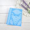1 Sheet White Henna Tattoo Luminous Blue Hand Temp Tattoo