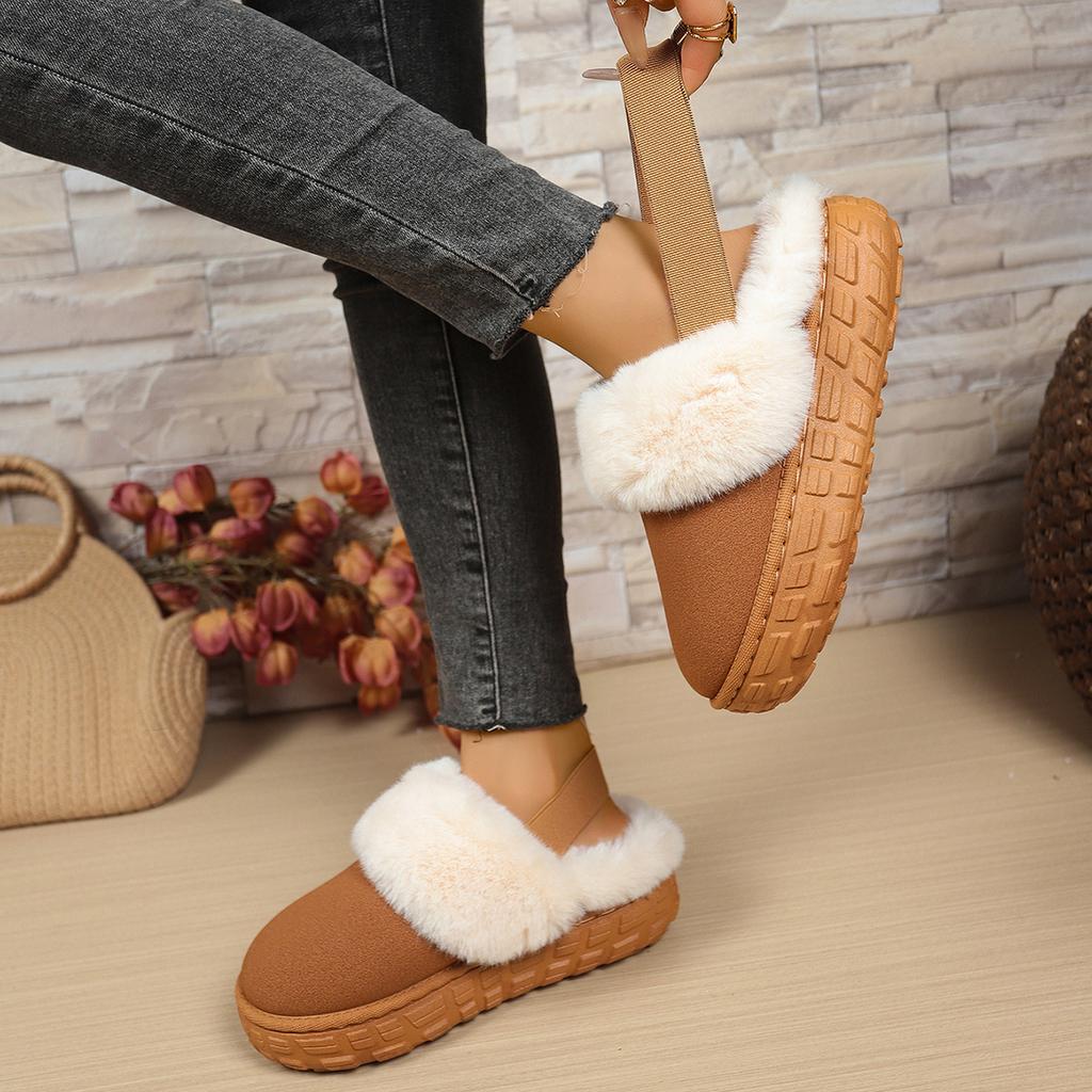 Fashion 2025 NEW Fashion Women Fluffy Slippers Autumn and Winter Indoor Slippers Thick Sole Anti-Slip Warm Unisex Shoes Women
