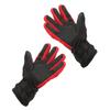 Electric Heated Gloves Polyester Waterproof Battery Powered Winter Heated Gloves for Skiing Black