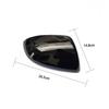For Mazda 2 Front Left Driver & Right Passenger Side Wing Mirror Cover Cap Black