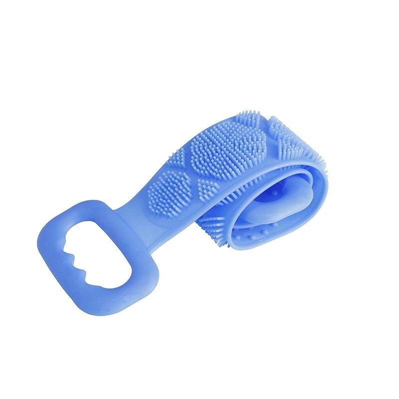 Solid Color Body Brush Silicone Dirt Scrub Towel Back Brush Bathroom Brush Bathroom Supplies Shower Brush Exfoliating Bath Brush