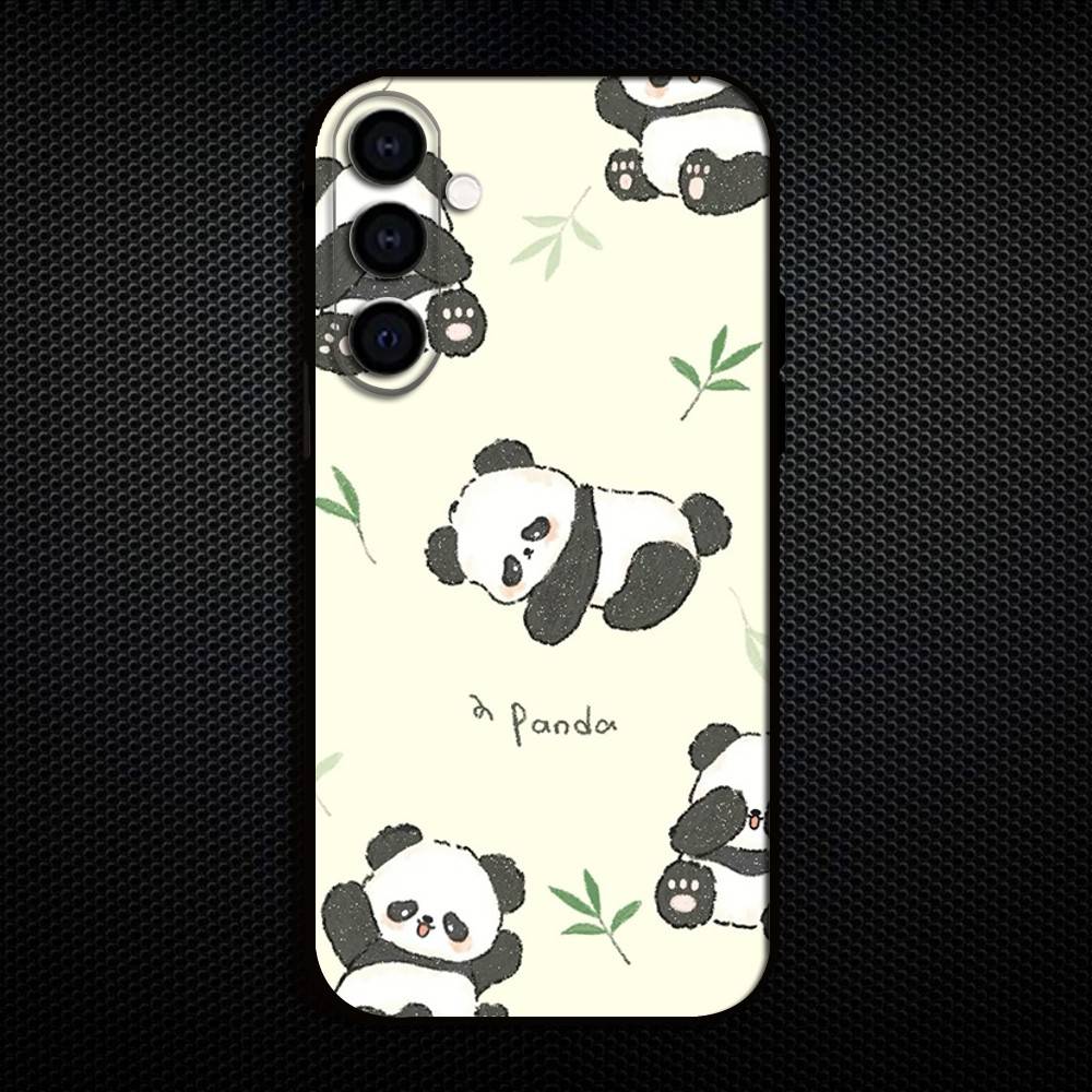 Cute Panda  Phone Case For Samsung Galaxy A73,A72,A71,A70,A53,A52,A51,Others Soft Black Cover