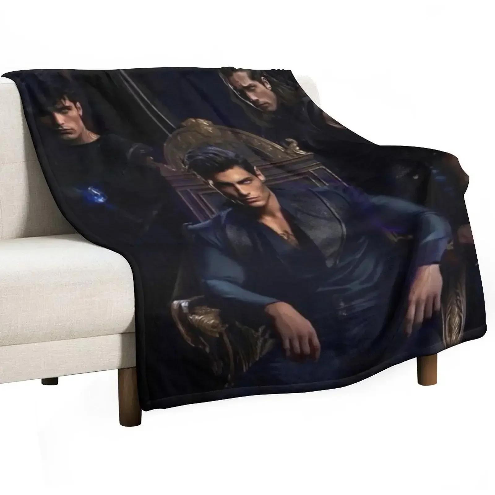 

ACOTAR - Rhysand, Cassian, & Azriel Art Throw Blanket Plush Beach Soft Blankets 80x60in