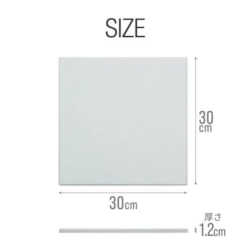 ottostyle.jp 1.2cm Thick Extra Thick Sound-Absorbing Panels [30x30cm/Set of 12] Sound-Absorbing, Soundproofing, Wall Panels, Soundproofing, Square, Wh