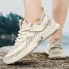 2025 Summer New Men's Versatile Sports Running Men's Shoes Big Mesh Breathable Thin Outdoor Wading Shoes