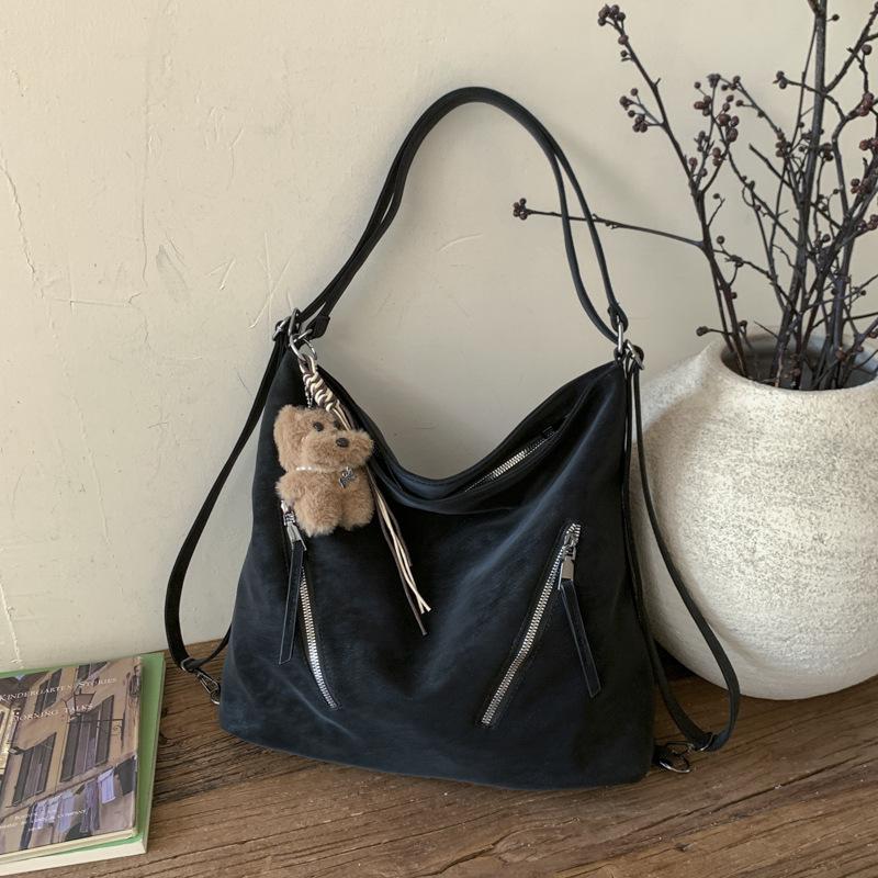 Retro fashion casual tote bag women's winter new large-capacity backpack to work commuter women's bag