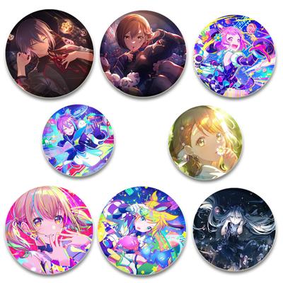 32/44/58MM Project SEKAI Anime Pins Cute Cartoon Badge Handmade Tinplate Brooches Breastpin for Backpack Clothes Gift Accessory