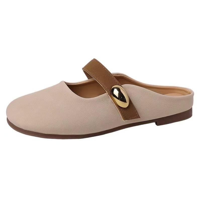 Fairy Single Shoes Female New Style Shallow Mouth Female Spring Buckle Soft Bottom Flat Bottom Mary Jane Slippers