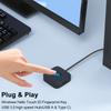 USB Fingerprint Reader with USB Hub For Windows Hello Fingerprint Reader Portable USB Fingerprint Logger for Windows 10/11